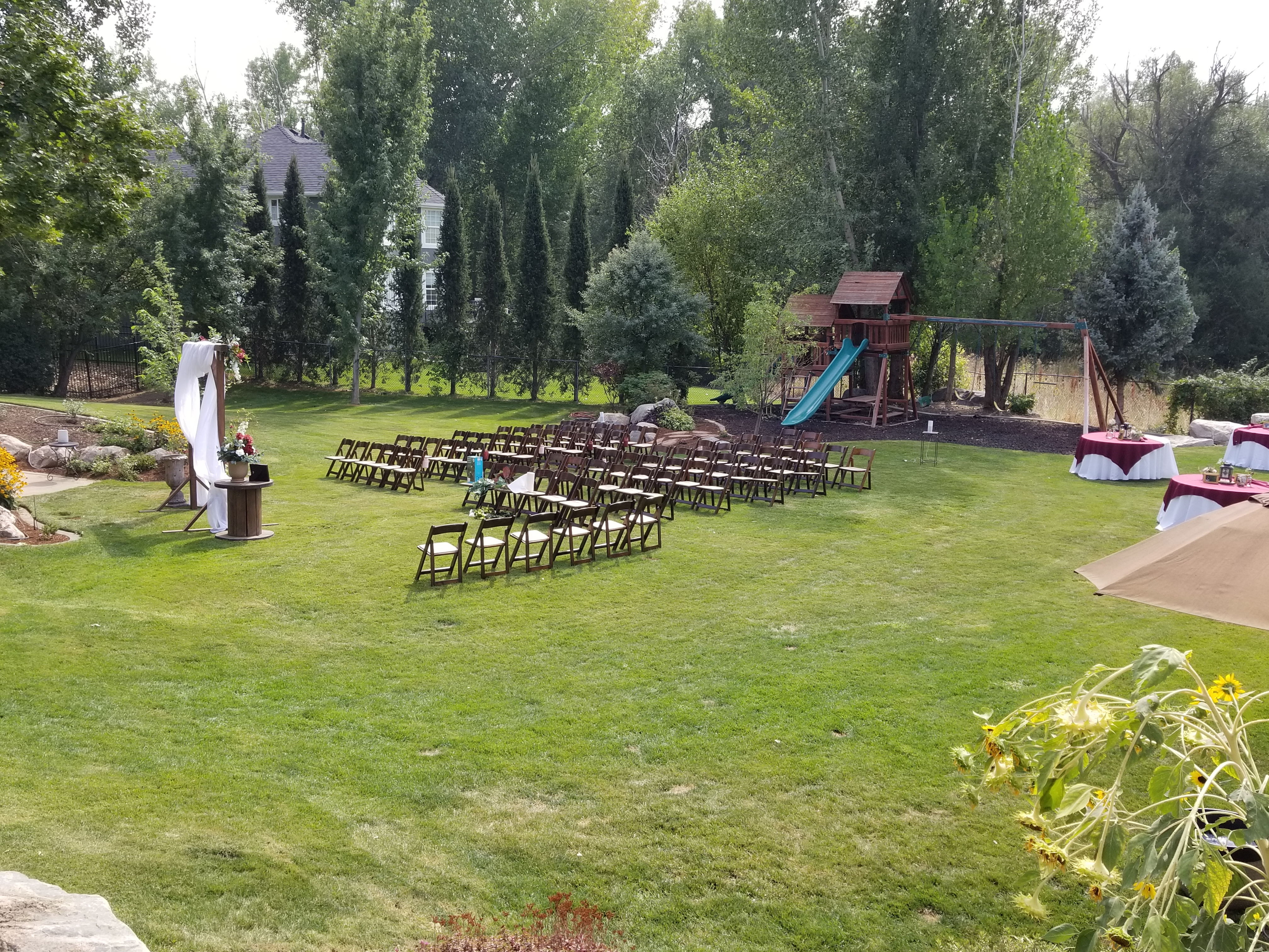 Petal and Pond wedding setting